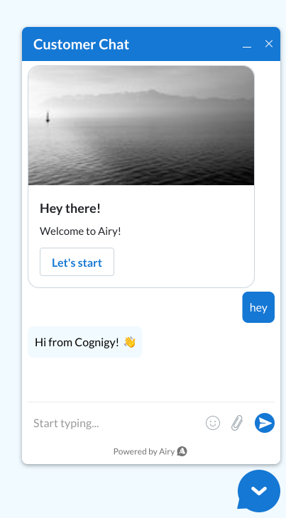 Cognigy.AI Airy connection