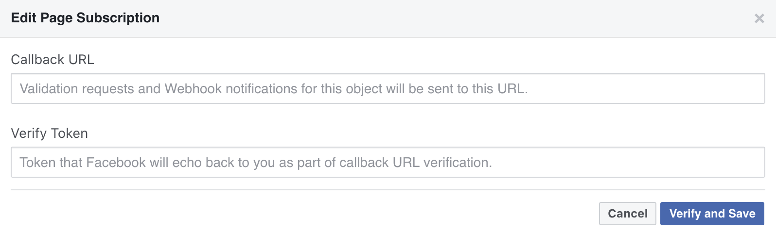 Facebook webhook