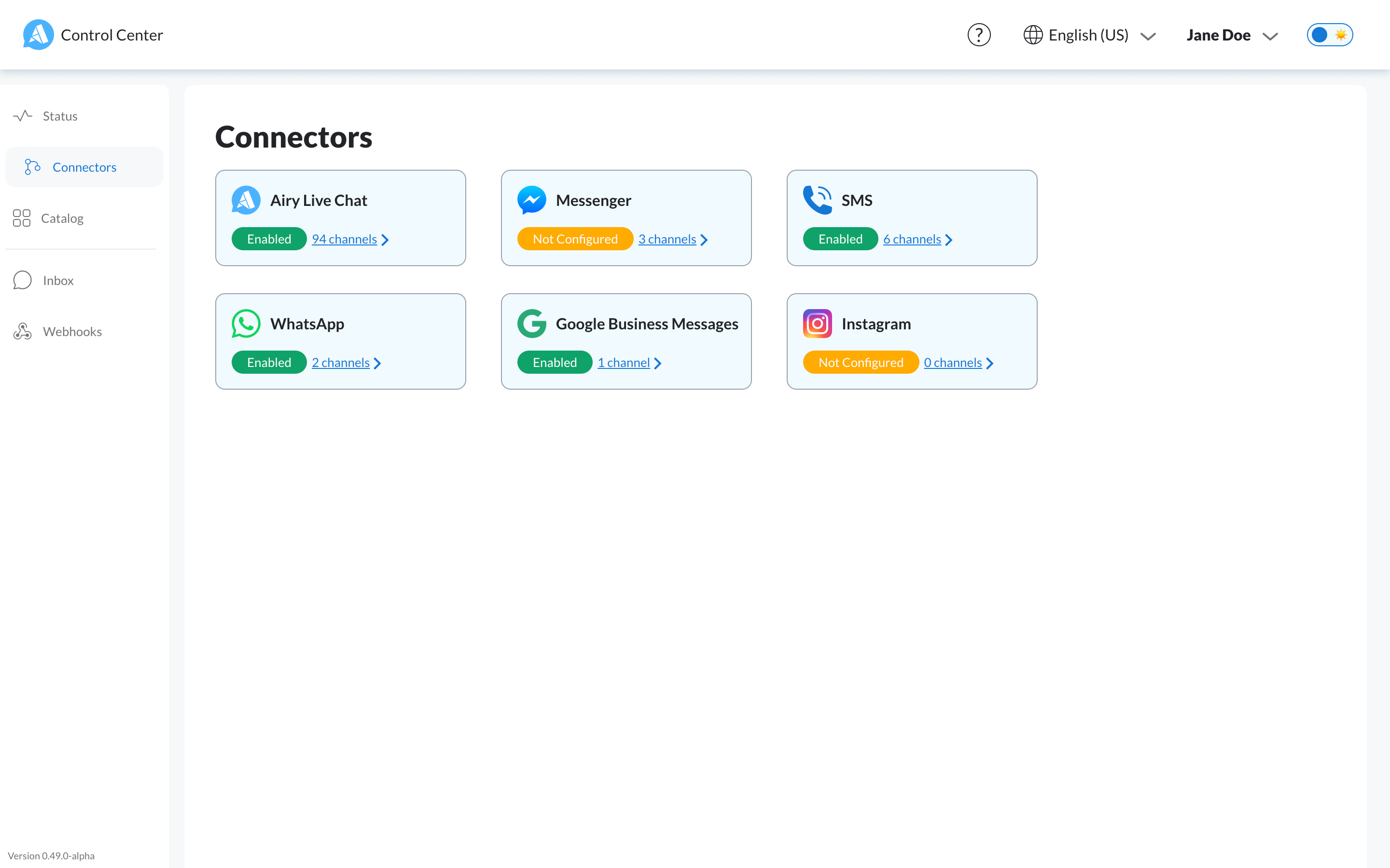 Control Center Connectors